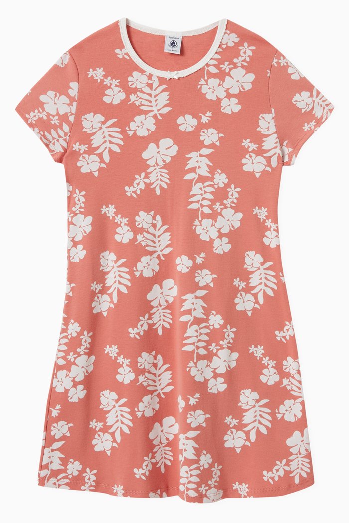 

Hawaiian Print Night Dress in Jersey, Pink