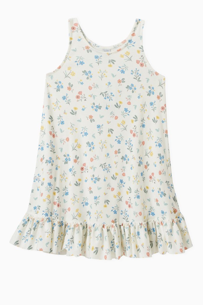 

Floral Print Dress in Cotton, Multicolour