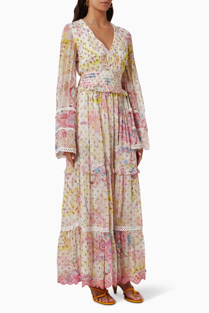 

Maya Dress in Georgette, White