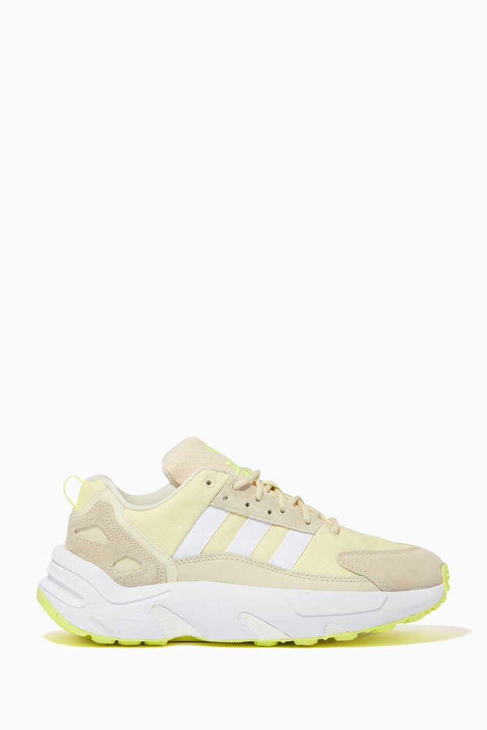 ZX 22 Boost Sneakers in Mesh & Suede, Neutral