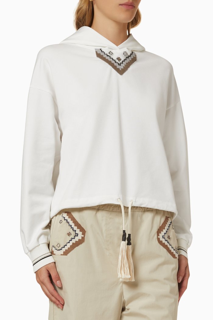 

Hooded Sweatshirt, White