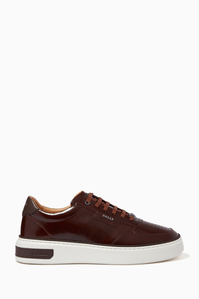 

Matteus Sneakers in Patent Leather, Brown