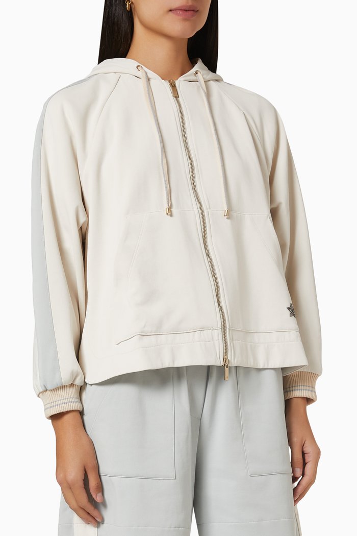 

Hooded Sweatshirt in Cotton Blend, Multicolour