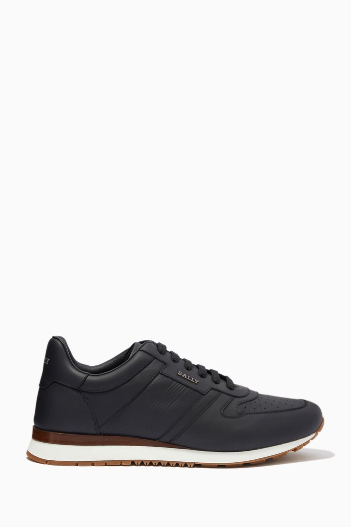 Astrol Fo Sneakers in Leather, Black