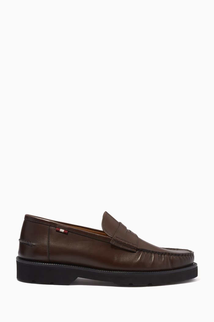

Noah Loafers in Leather, Brown