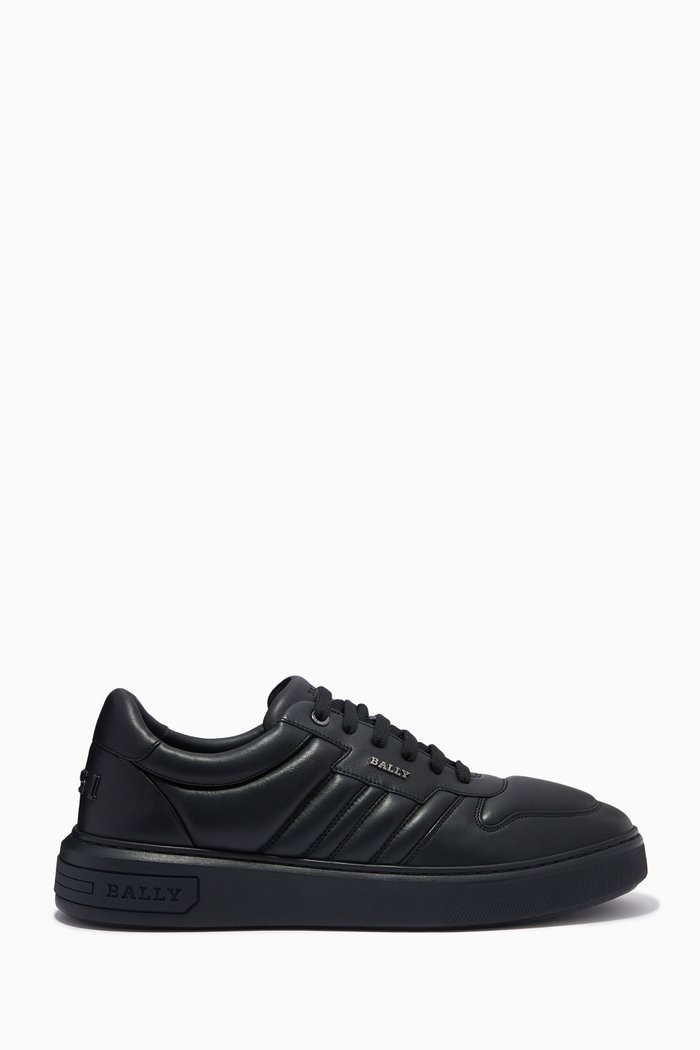Maudo Sneakers in Leather, Black