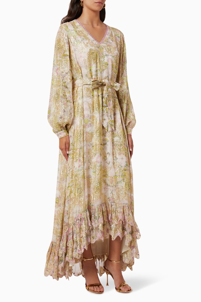 

Maya Dress in Georgette, Green
