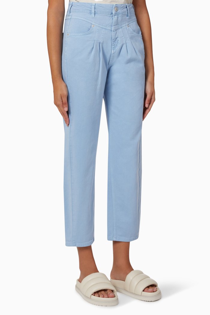 

Zandin Barrel Leg Jeans in Denim, Blue
