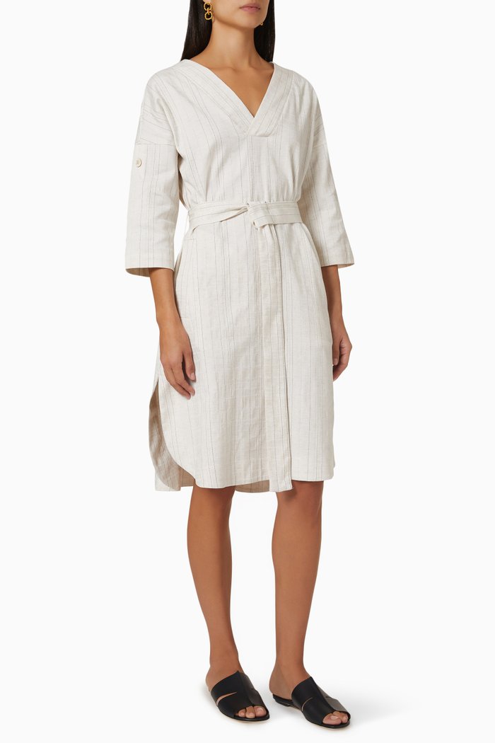 

Midi Dress in Cotton, White