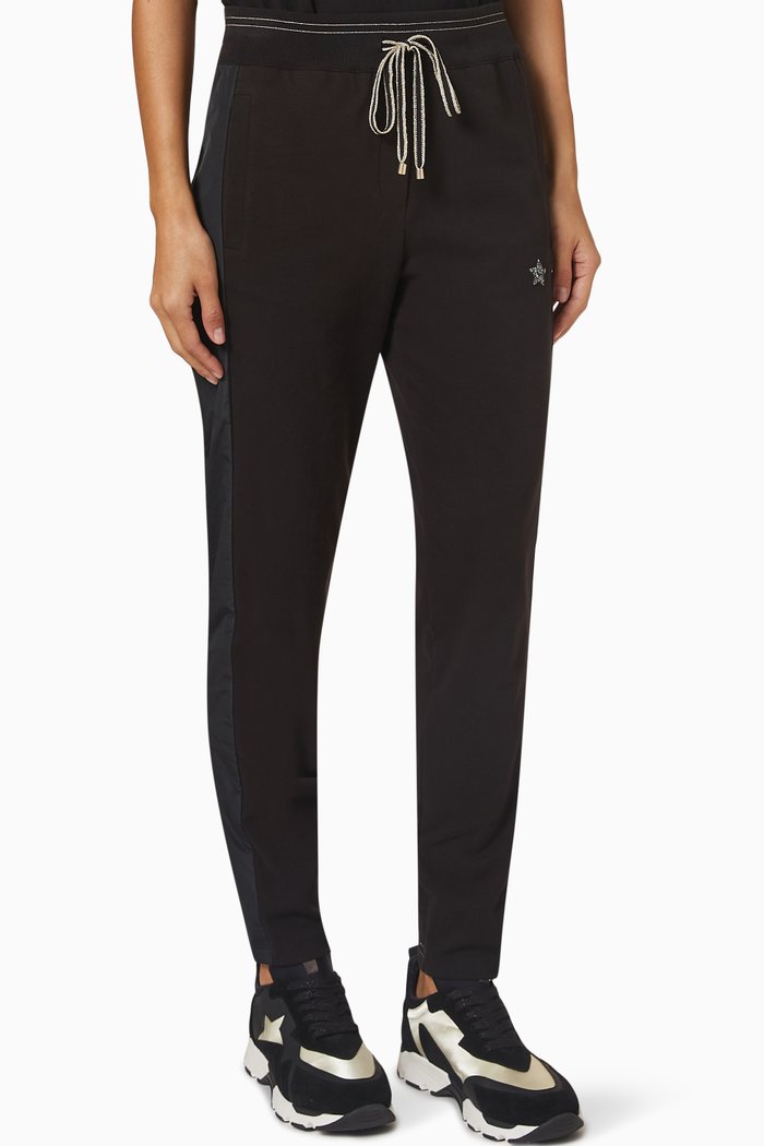 

Jogging Pants in Cotton, Black