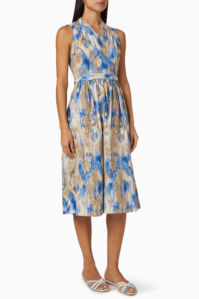 

Midi Dress in Cotton, Multicolour
