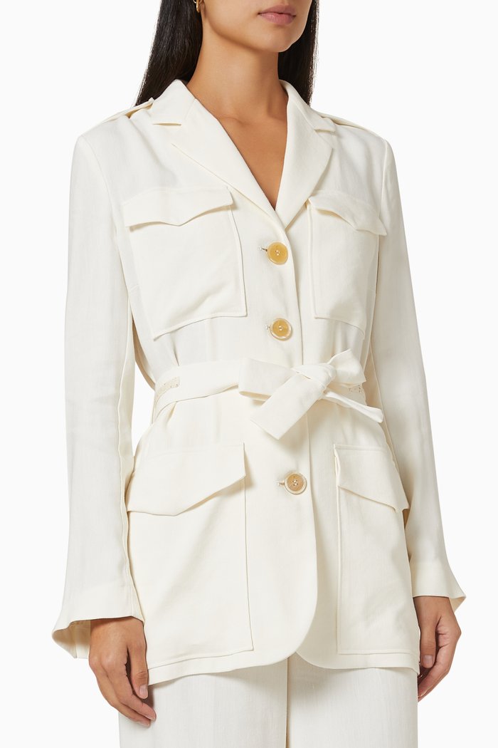 

Long Sleeves Jacket, White
