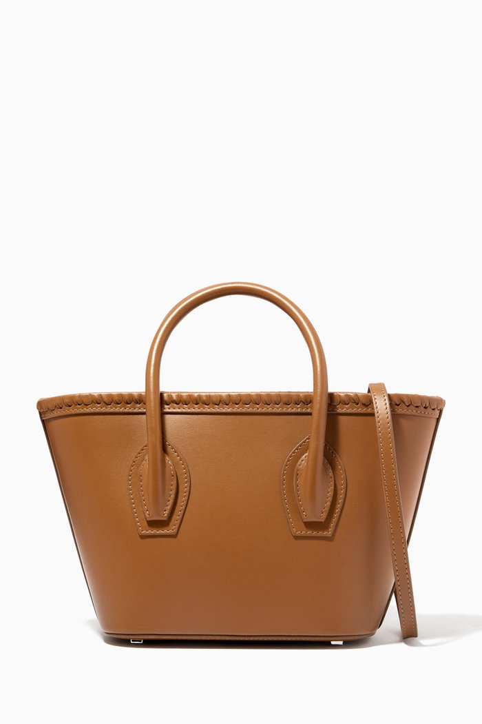 

Micro Porter Tote Bag in Nappa, Brown