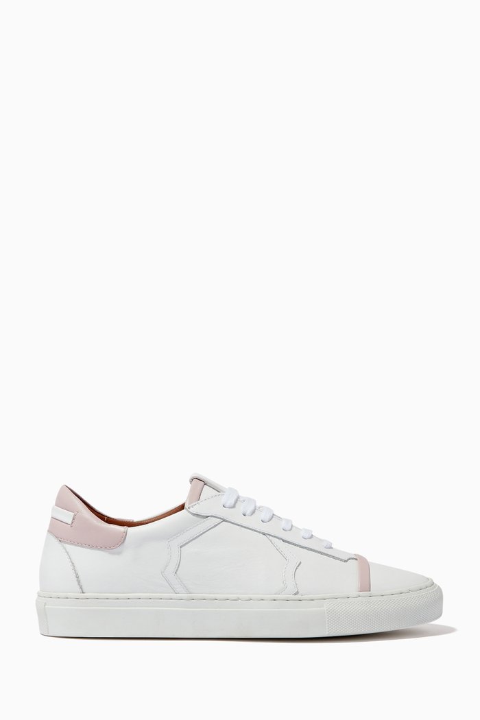 

Musa Low Top Sneakers in Nappa Leather, White