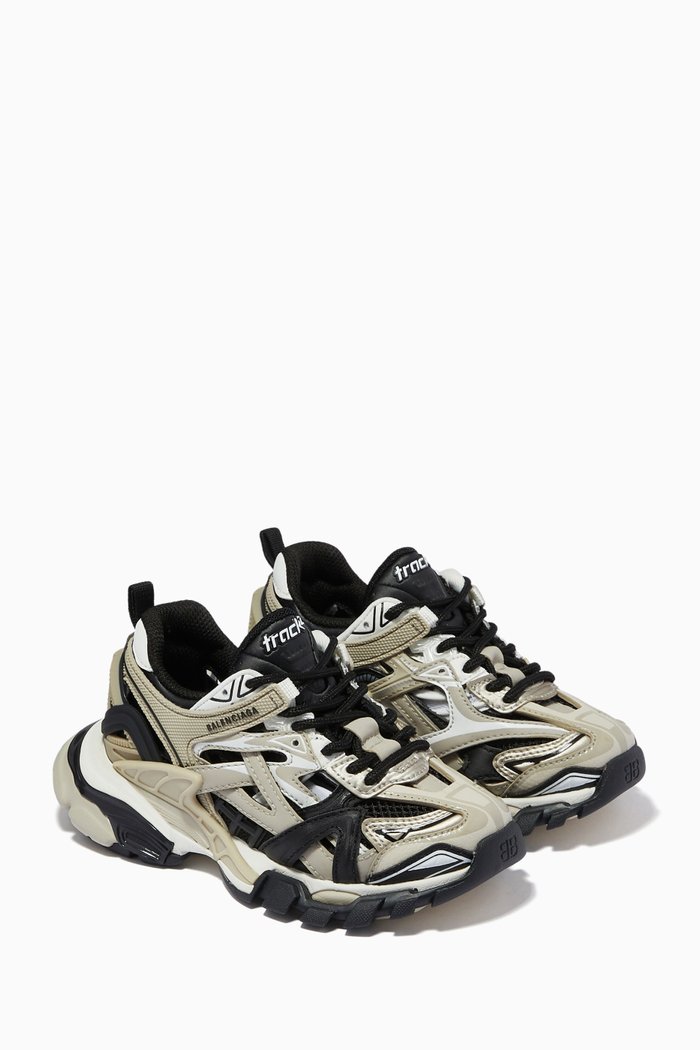 Track.2 Sneakers in Mesh & Nylon, Neutral