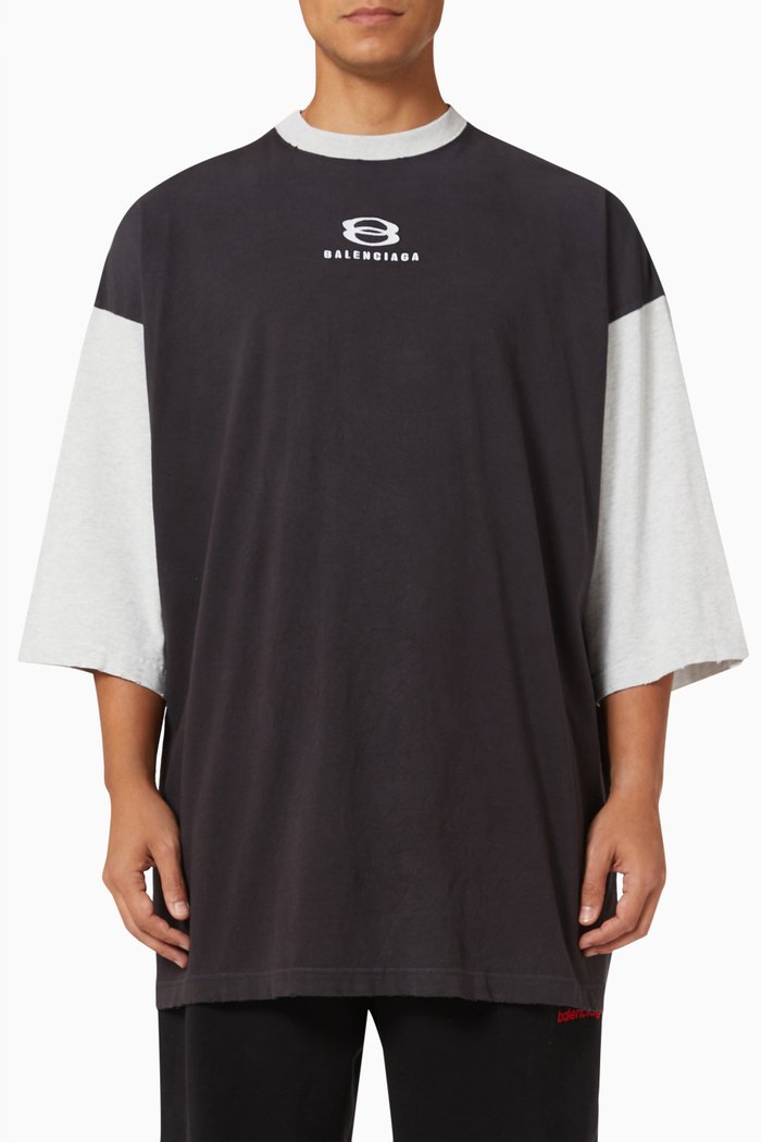 

Unity 3/4-sleeved T-shirt in Vintage Jersey, Black
