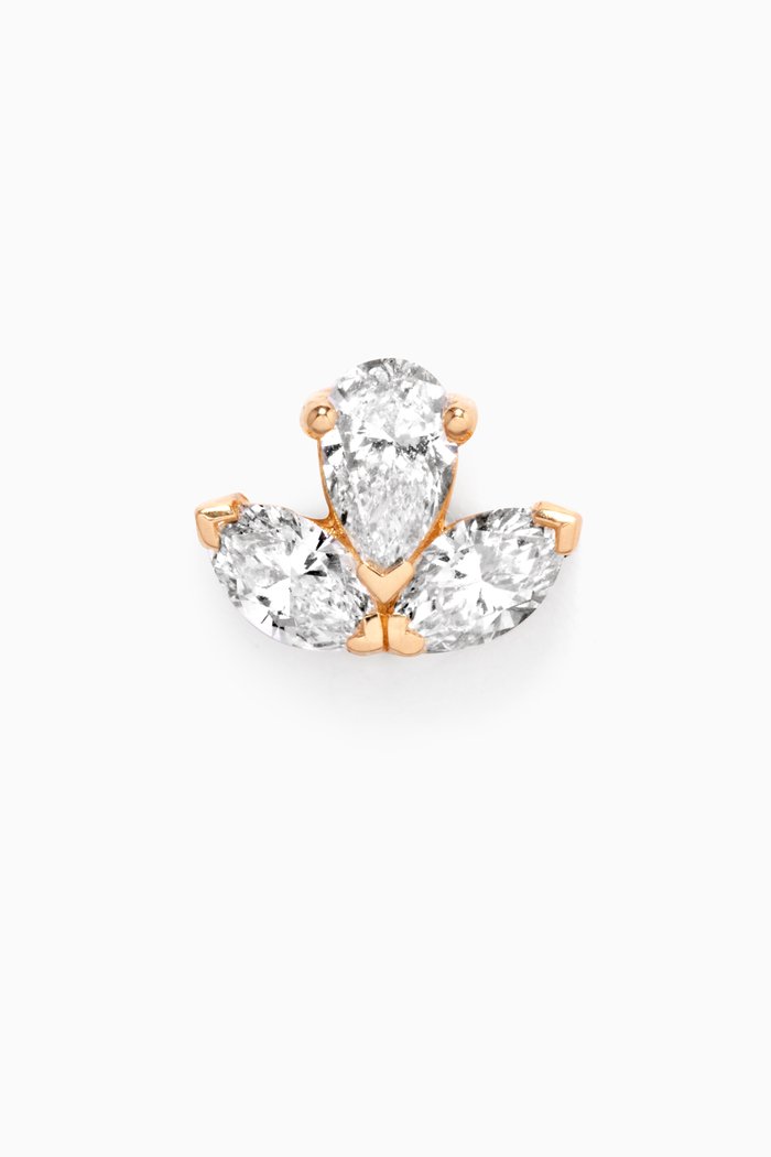 

Ear Curation Labret Diamond Single Earring in 18kt Yellow Gold