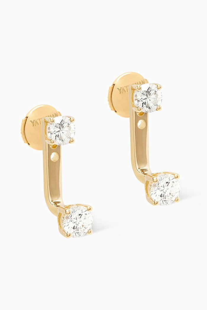 

My Solitaire Diamond Earrings in 18kt Yellow Gold