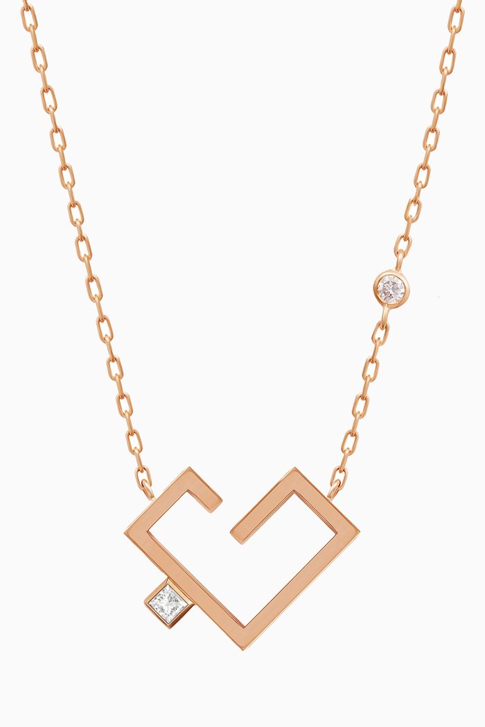 

Hubb Diamond Necklace in 18kt Yellow Gold, Rose gold