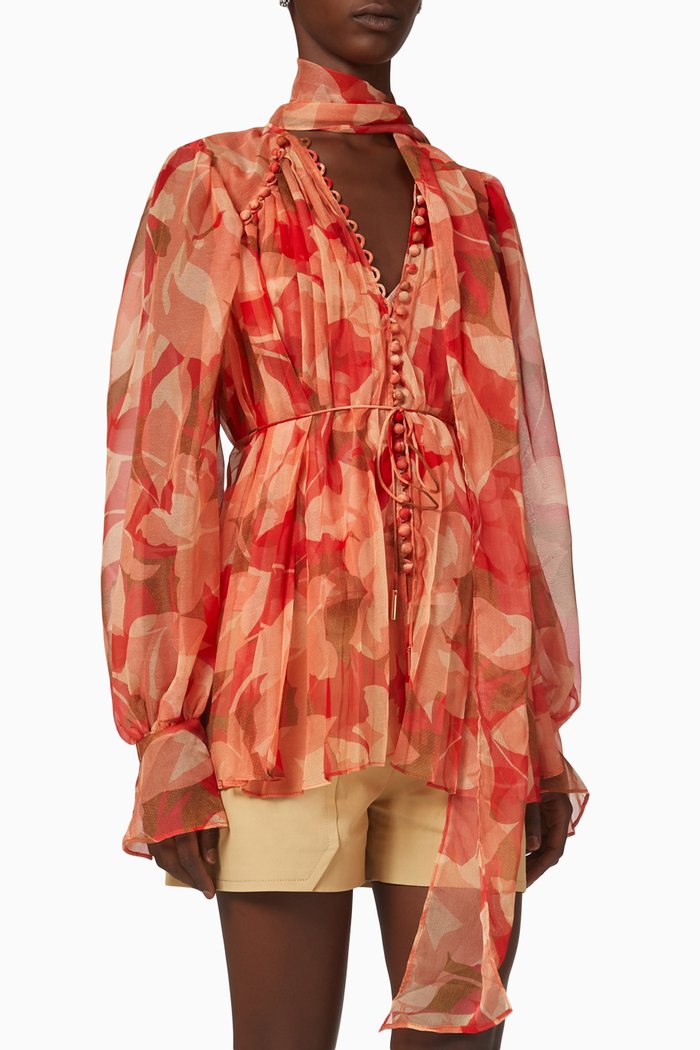 

Cedar Belted Top, Orange