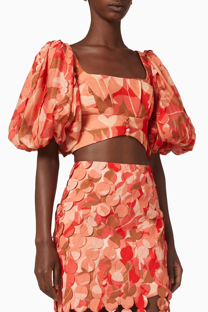 

Thurston Crop Top, Orange