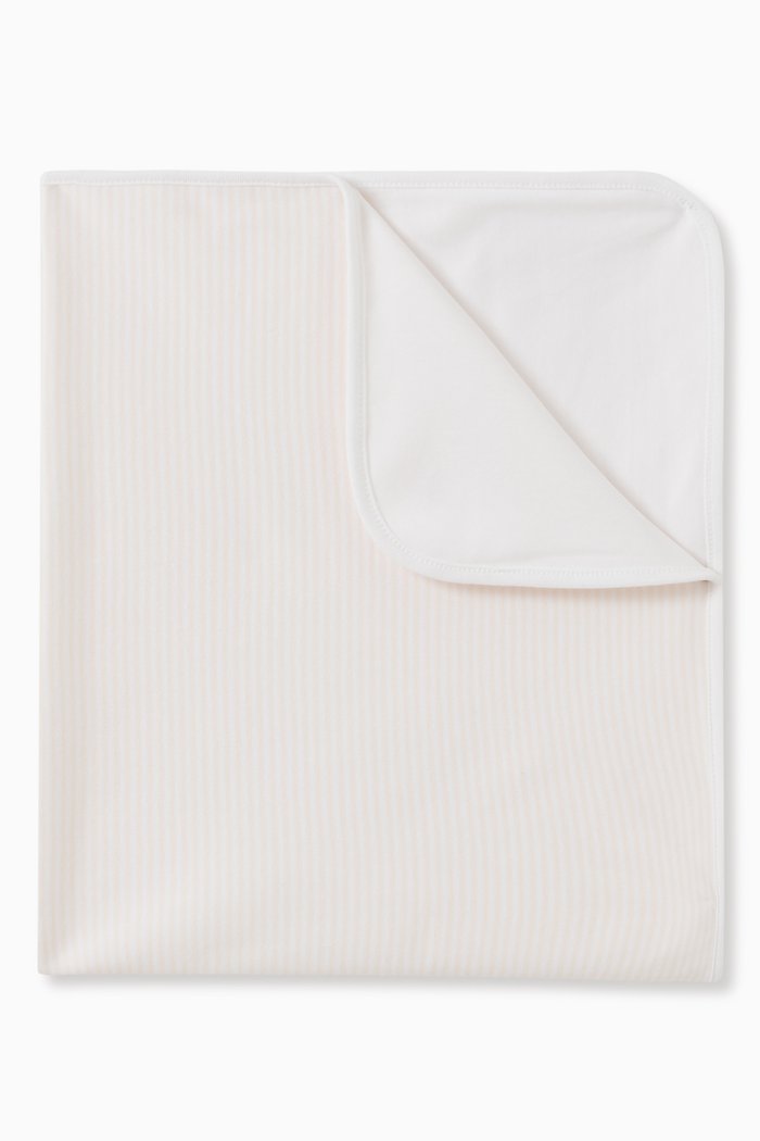 

Striped Blanket in Cotton, Pink