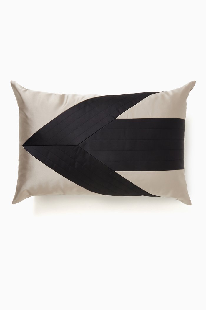 

Pleats Satin Cushion, 60 x 40, Neutral