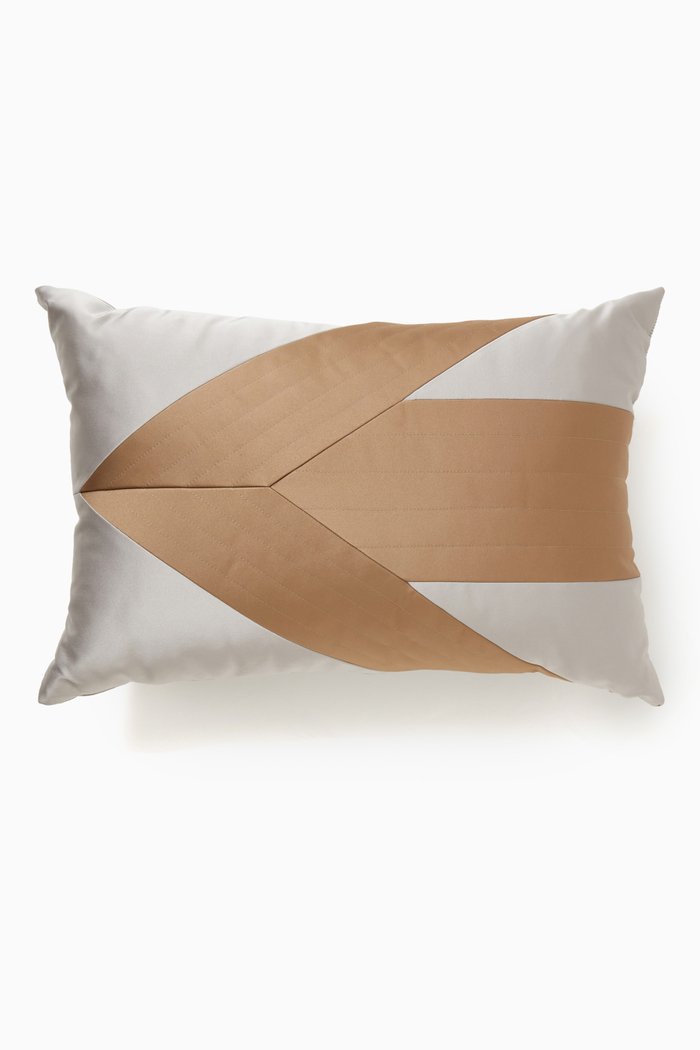 

Pleats Satin Cushion, 60 x 40, Neutral