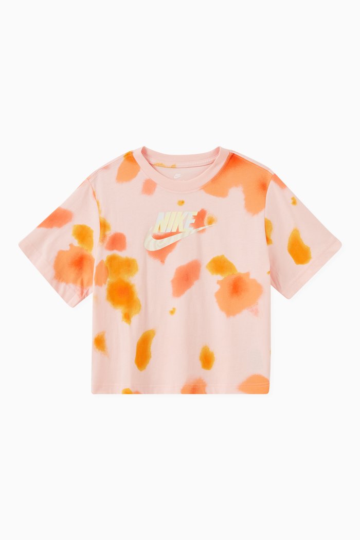 

Festival Boxy T-shirt in Cotton, Pink