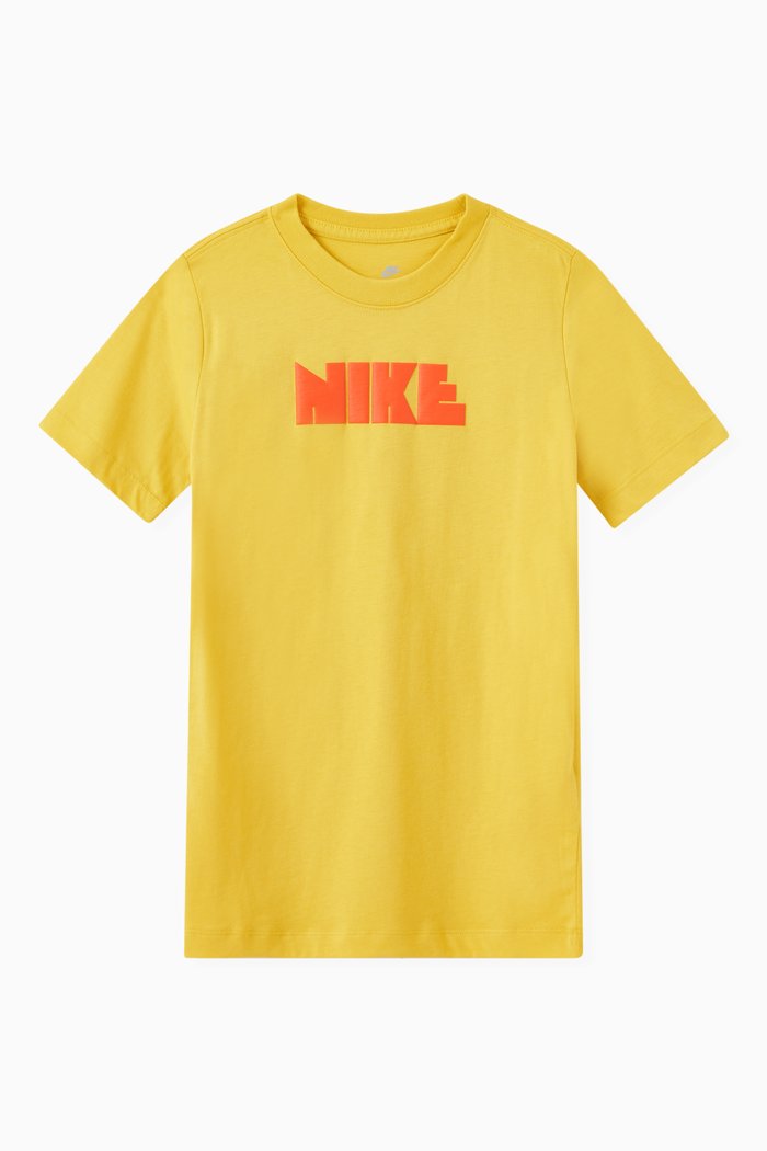 

Circa Logo Print T-shirt in Cotton, Yellow