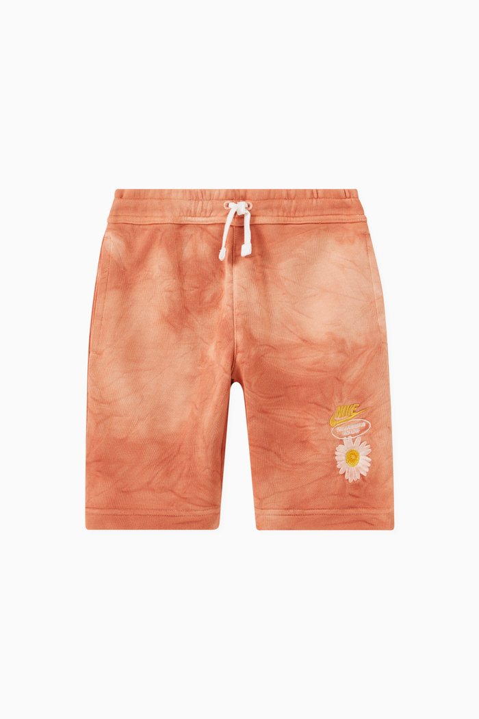 

Tie Dye Logo Shorts, Red