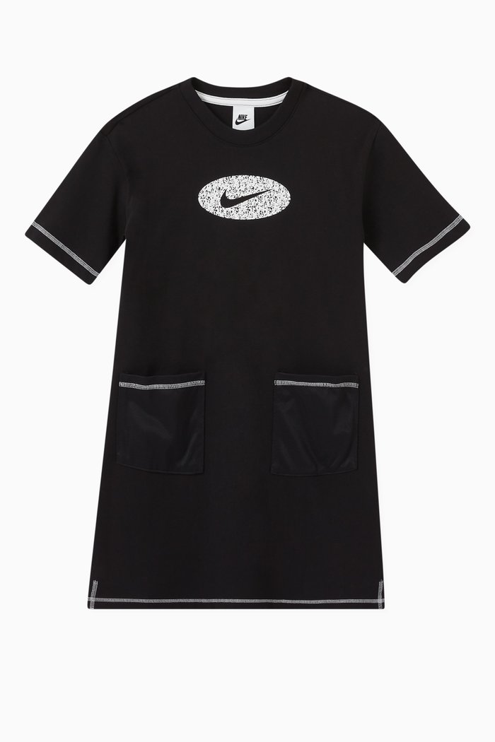 

Icon Clash T-shirt Dress in Cotton-jersey, Black