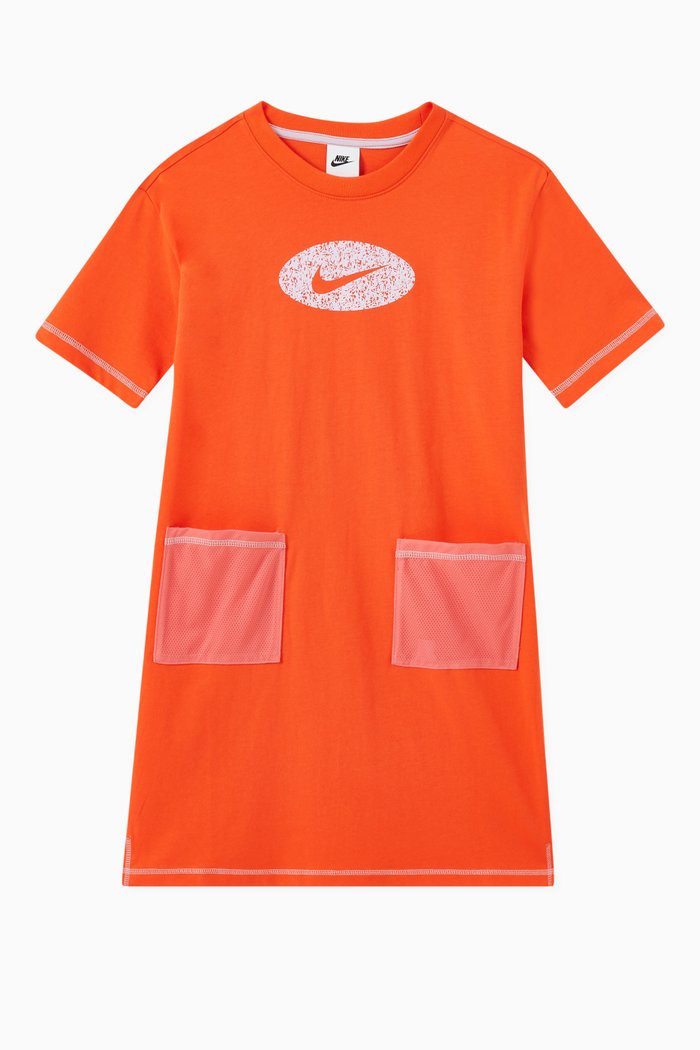 

Icon Clash T-shirt Dress in Cotton-jersey, Orange