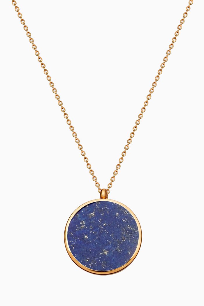 

Slice Stilla Lapis Locket Necklace in 18kt Gold Vermeil