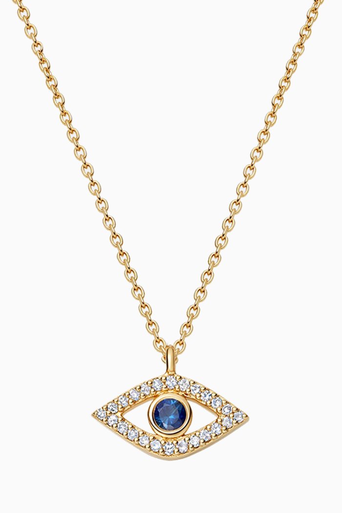 

Biography Angel Eyes Sapphire Necklace in 18kt Gold Vermeil