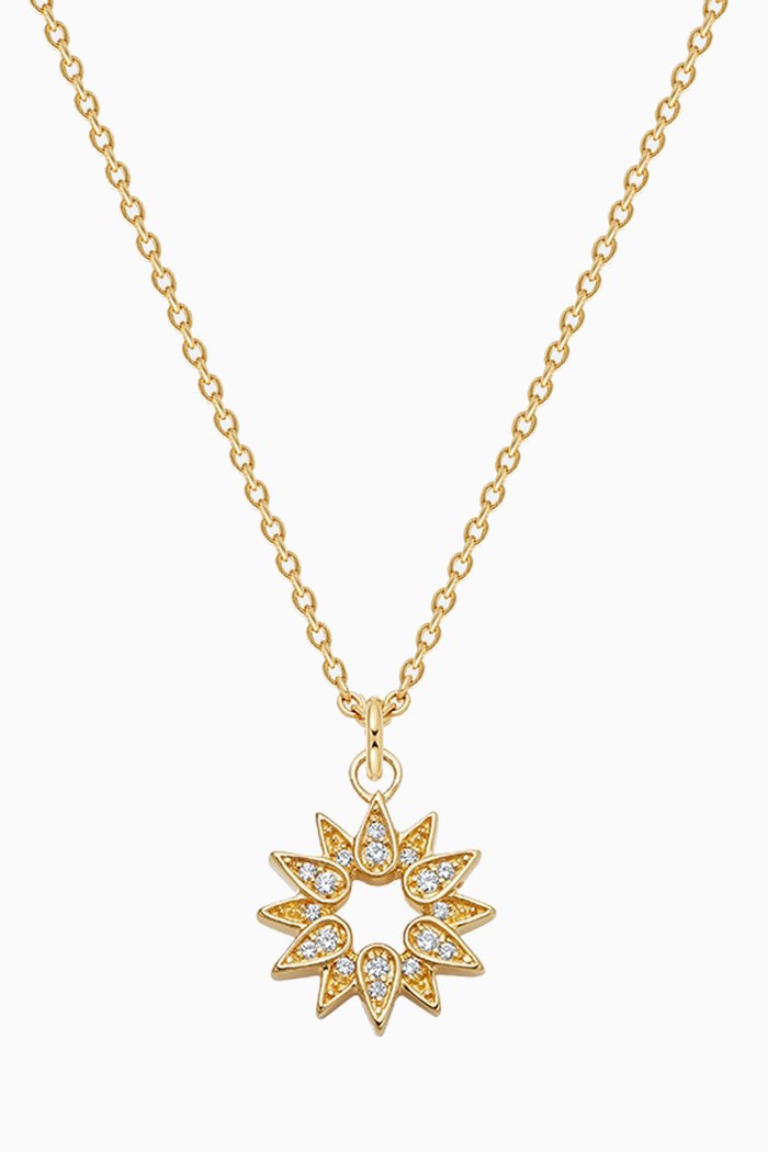 

Biography Sun Sapphire Pendant in 18kt Gold Vermeil