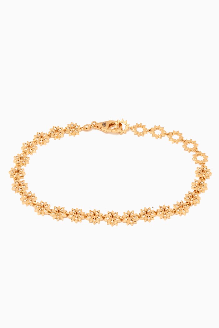 

Biography Sun Chain Bracelet in 18kt Gold Vermeil