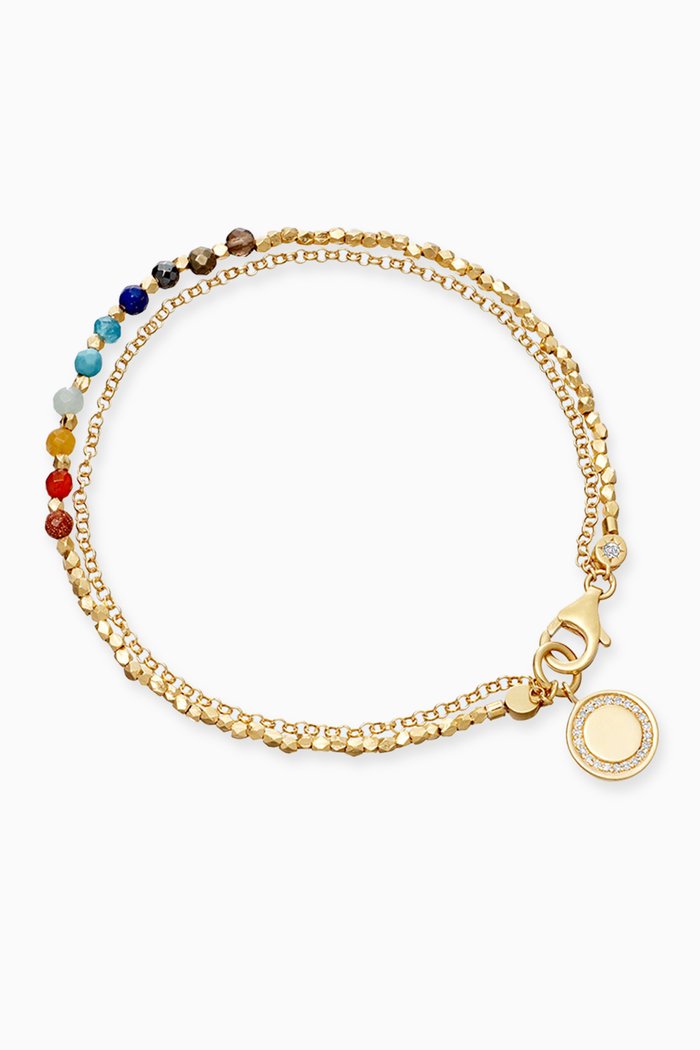 Biography Rainbow Cosmos Bracelet in 18kt Gold Vermeil