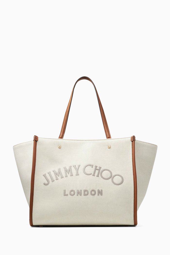 

Varenne Tote Bag in Recycled Canvas & Leather, Brown