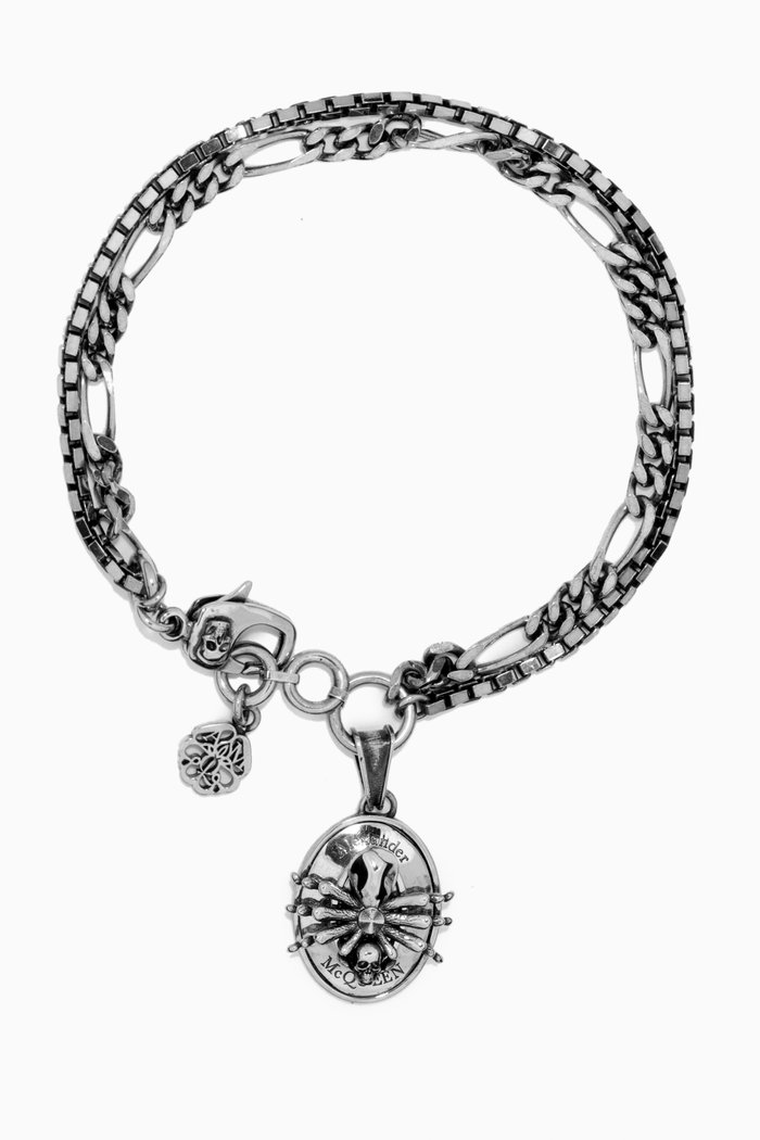

Spider Chain Bracelet in Brass, Silver