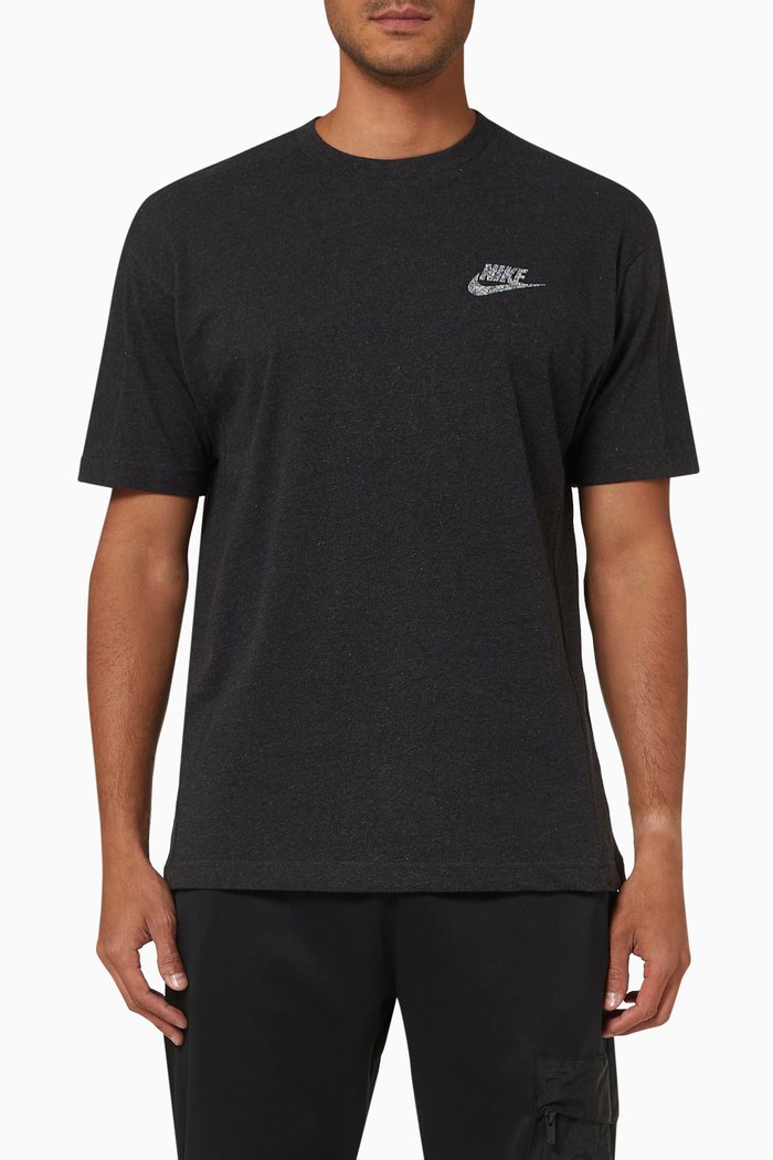 

Reivival T-shirt in Cotton, Black