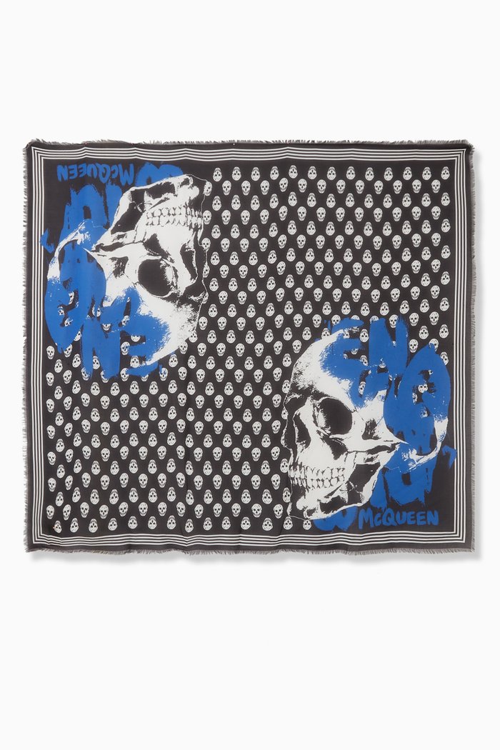 

Biker Graffiti Skull Scarf in Modal, Multicolour