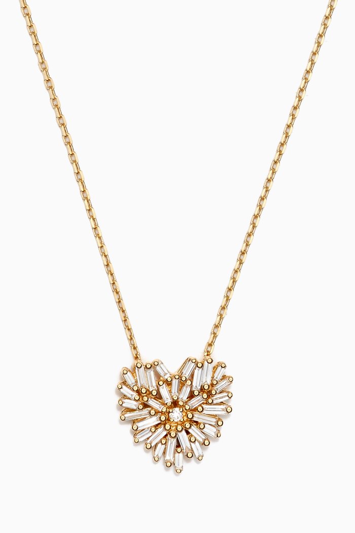 

Classic Diamond Small Heart Pendant in 18kt Yellow Gold