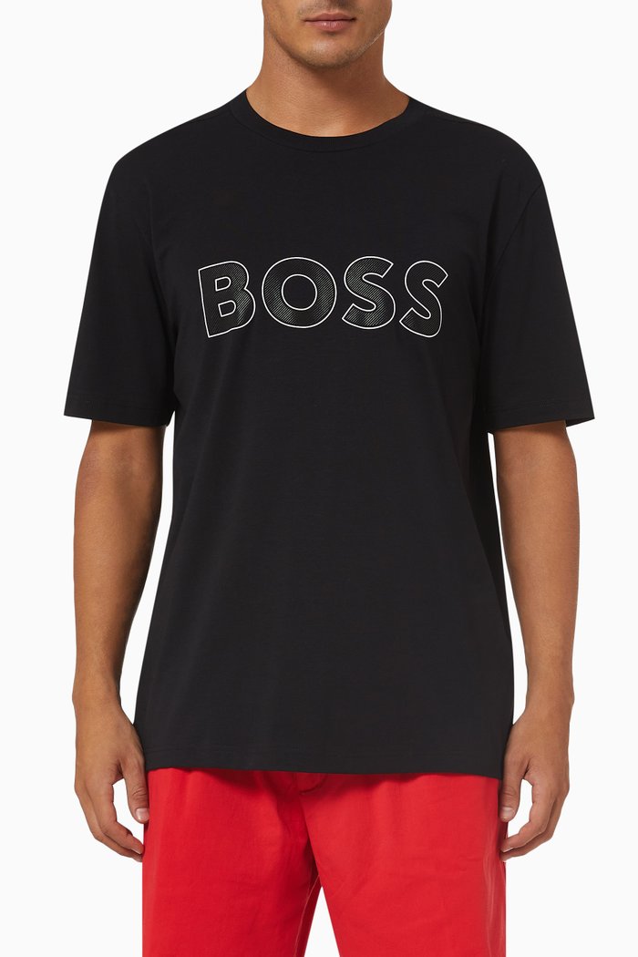 

Logo T-shirt in Cotton Jersey, Black