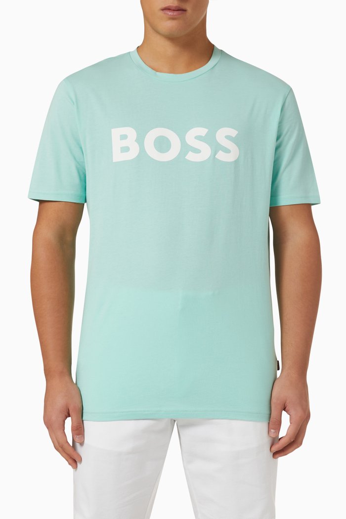 

Logo T-shirt in Cotton Jersey, Green