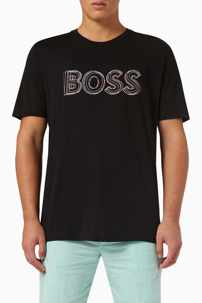 

Logo T-shirt in Cotton Jersey, Black