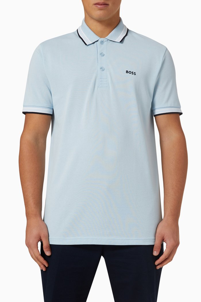 

Logo Polo in Organic Cotton, Blue