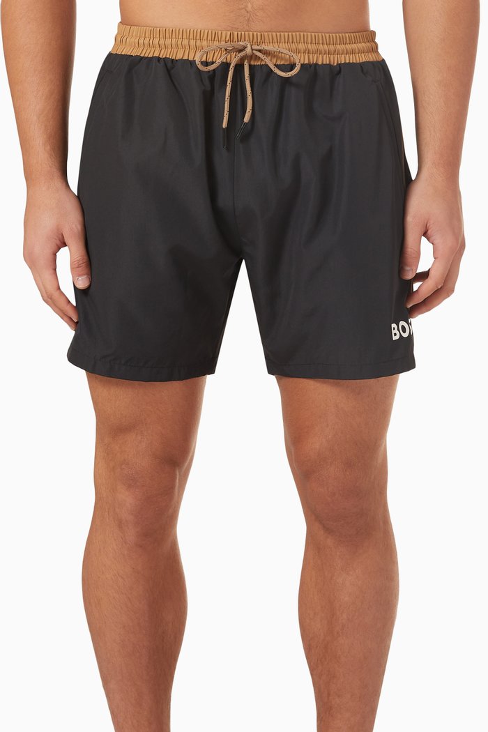 

Starfish Swimshorts in Recycled Nylon, Black
