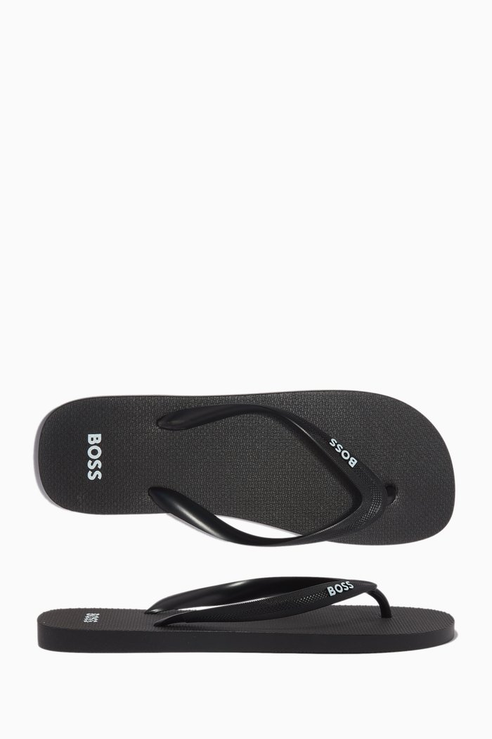 

Pacific Thong Sandals in Rubber, Black