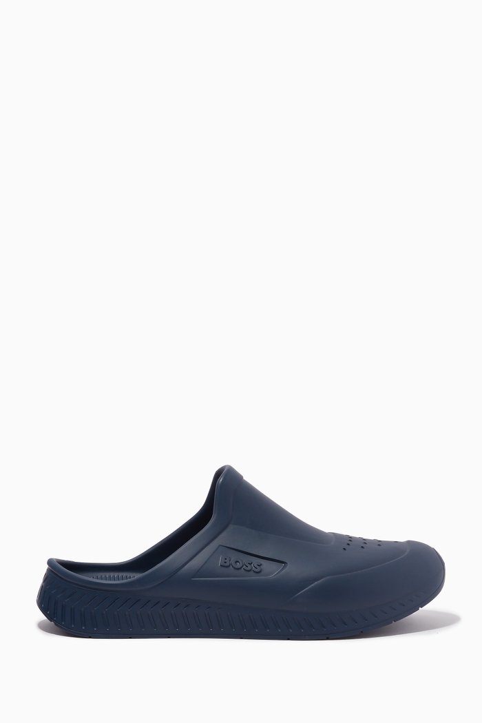 

Slip-on Sandals in Rubber, Blue